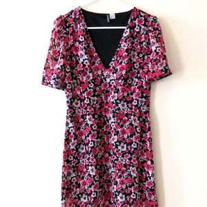 A floral print dress